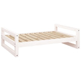 Vidaxl Dog Basket 95.5x65.5x28 cm Pine solide blanc