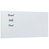 VidaXL Magnetic board for the wall 80x40 cm hardened glass white