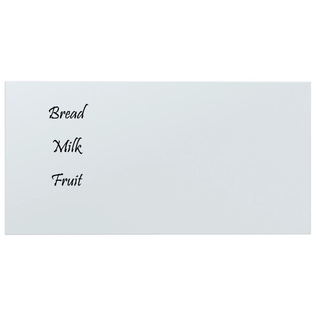 VidaXL Magnetic board for the wall 80x40 cm hardened glass white