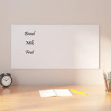 VidaXL Magnetic board for the wall 80x40 cm hardened glass white