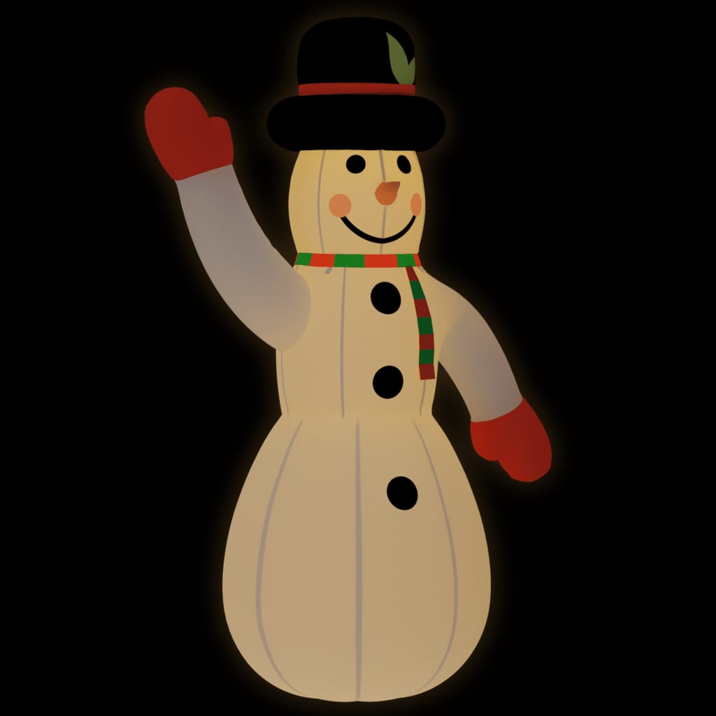 Vidaxl Snowman infatable mat LEDS 370 cm