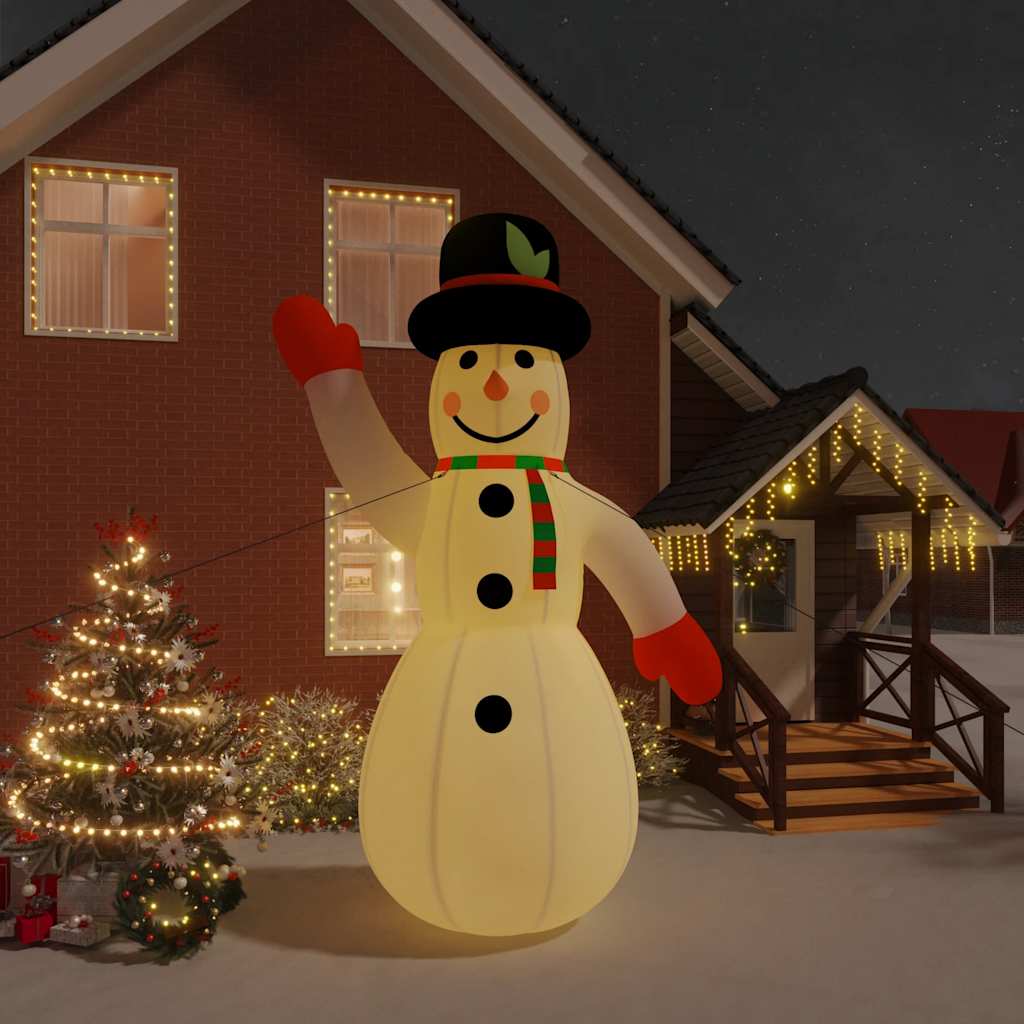 Vidaxl Snowman mit LEDs aufblasbar 455 cm