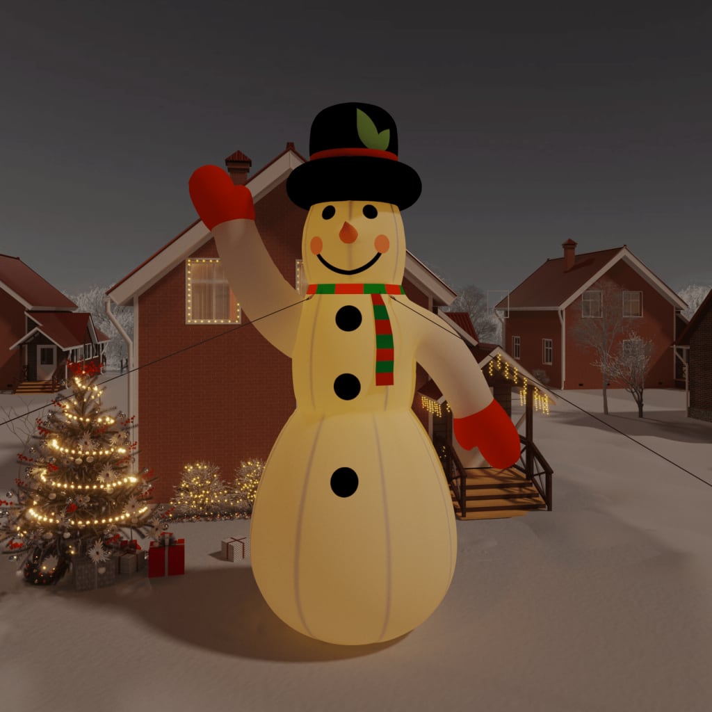 Vidaxl Snowman napihljiv z LED 805 cm