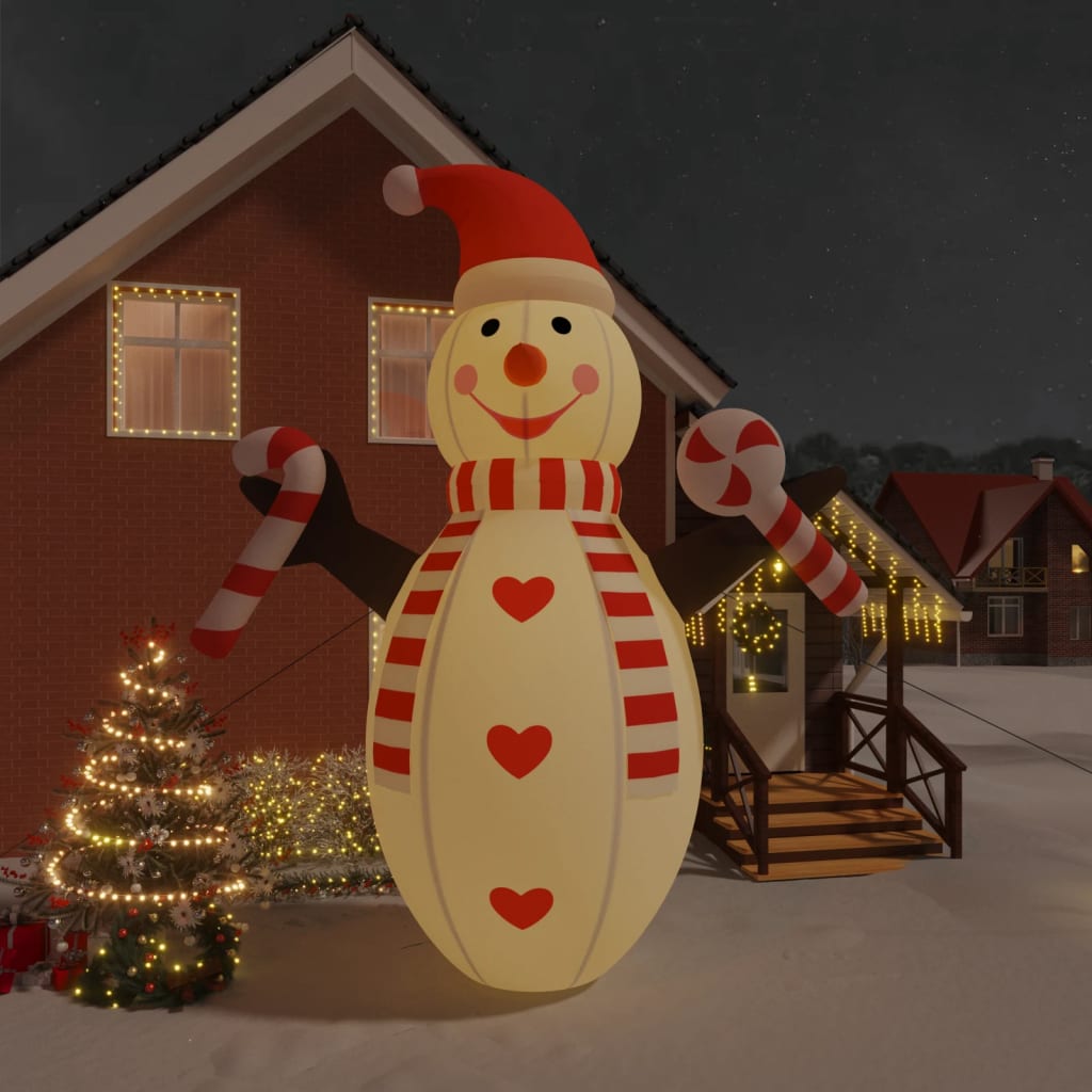 Vidaxl Snowman Inflatable with LEDs 630 cm