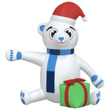 Vidaxl Christmas bear with LEDs inflatable 180 cm