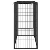 VidaXL Dog Kennel 6 panels 50 x 100 cm powder -coated steel black