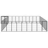 Panely Vidaxl Dog Kennel 42 50x100 cm práškové ocelové černé