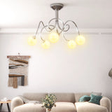 Vidaxl ceiling lamp with glass balls around 5xg9