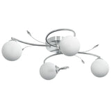 Vidaxl ceiling lamp with glass balls around 4xg9