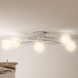 Vidaxl ceiling lamp with mesh wire caps 5xg9