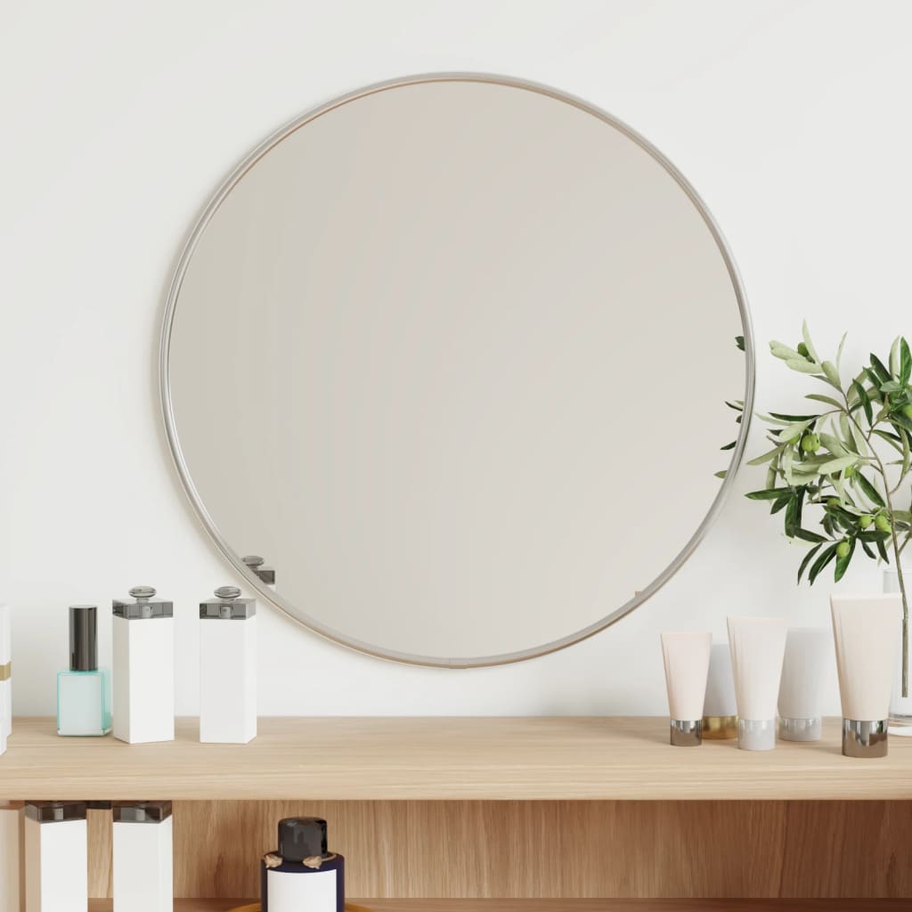 Vidaxl Wall Mirror Round Ø40 cm stříbrné barvy