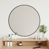 Vidaxl Wall Mirror Round Ø60 cm černá