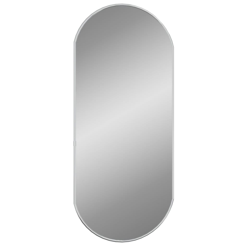 Vidaxl Wall Mirror 70x30 cm Oval silver colored