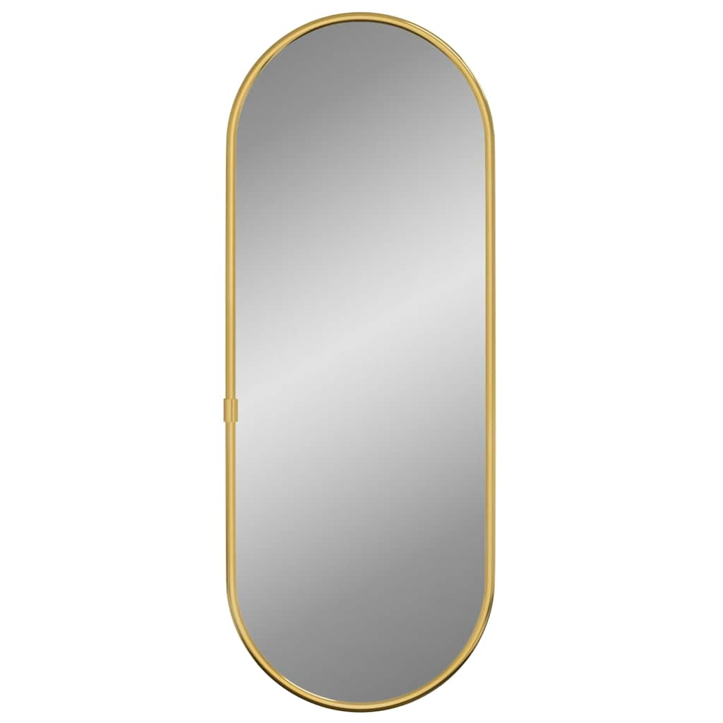 Vidaxl Wall Mirror 40x15 cm Oval guldfarvet