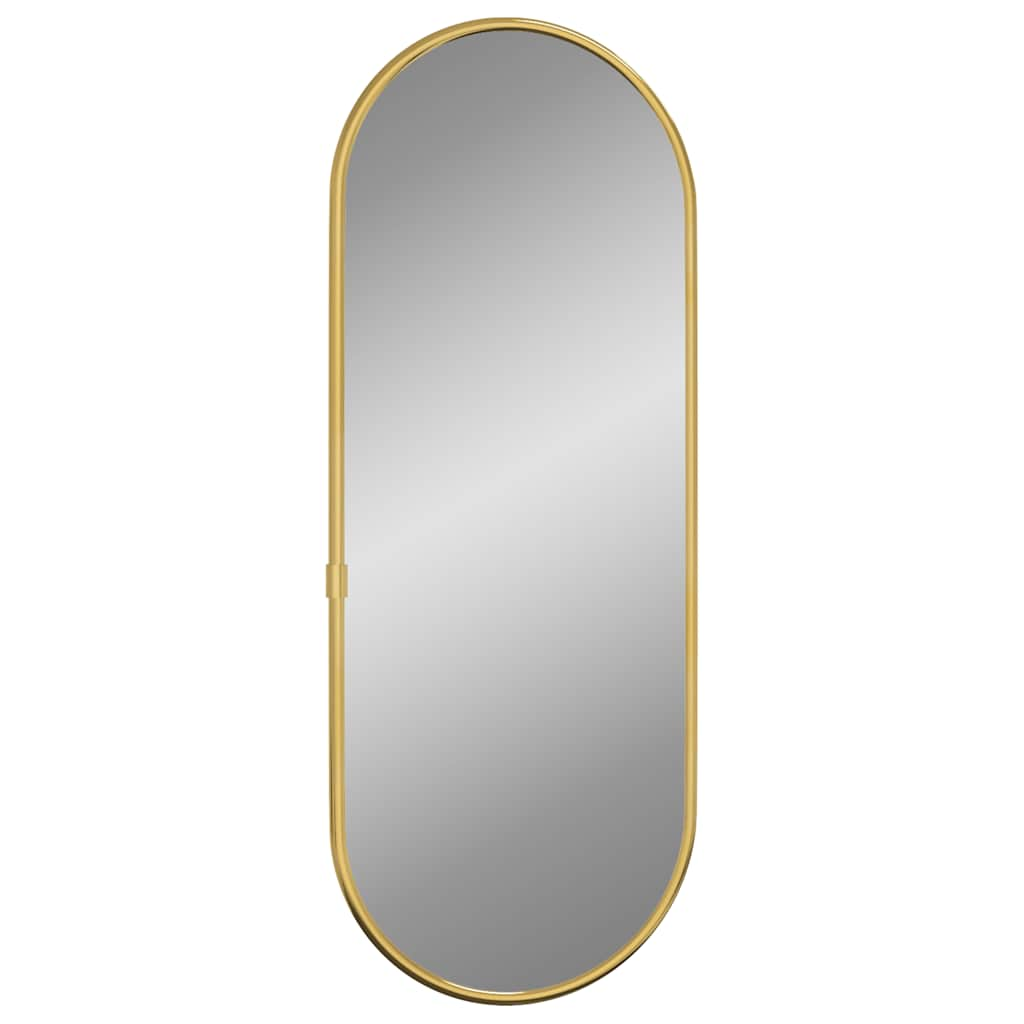 Vidaxl Wall Mirror 40x15 cm Oval guldfarvet