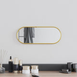 Vidaxl wall mirror 40x15 cm oval gold colored