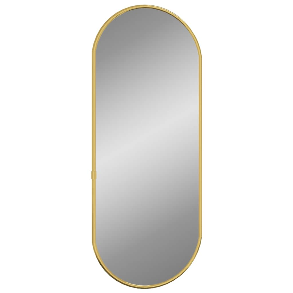 Vidaxl Wall Mirror 50x20 cm owalny złoty kolor