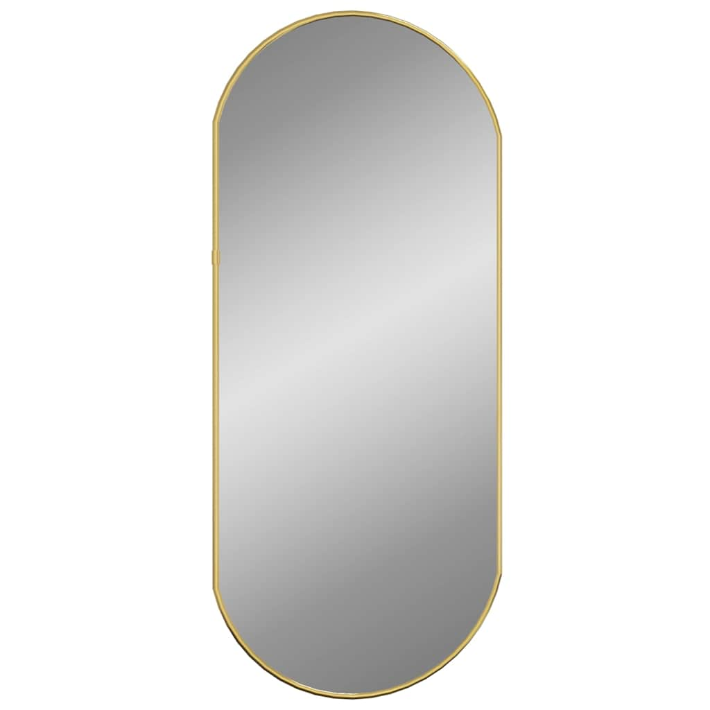 Vidaxl Wall mirror 70x30 cm oval gold colored