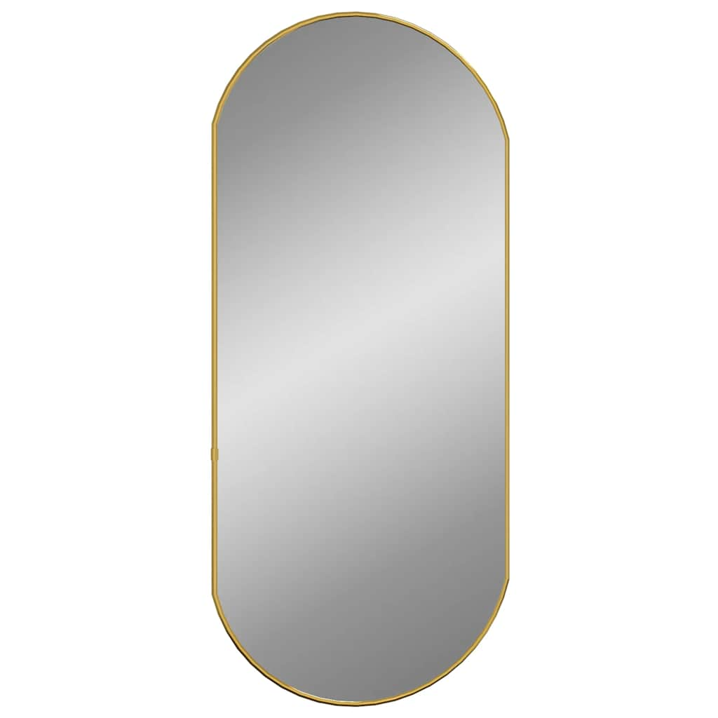 Vidaxl Wall Mirror 80x35 cm oválné zlaté barvy