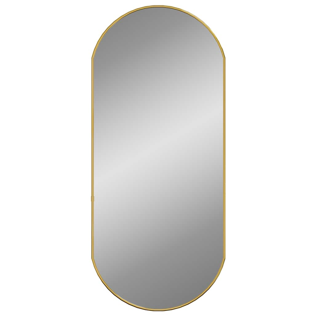 Vidaxl Wall Mirror 80x35 cm oválné zlaté barvy