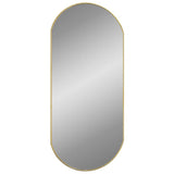 Vidaxl Wall Mirror 90x40 cm Oval guldfarvet