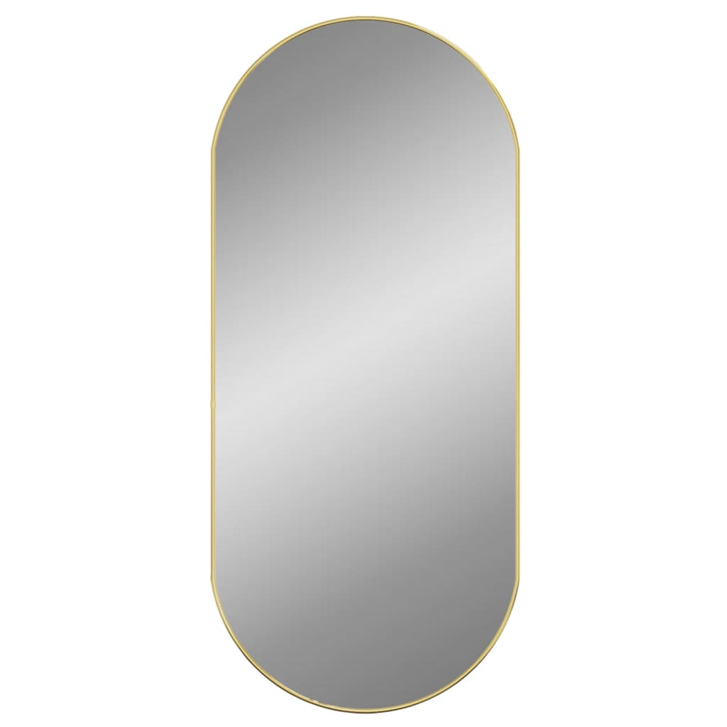 Vidaxl Wall Mirror 100x45 cm oválné zlaté barvy