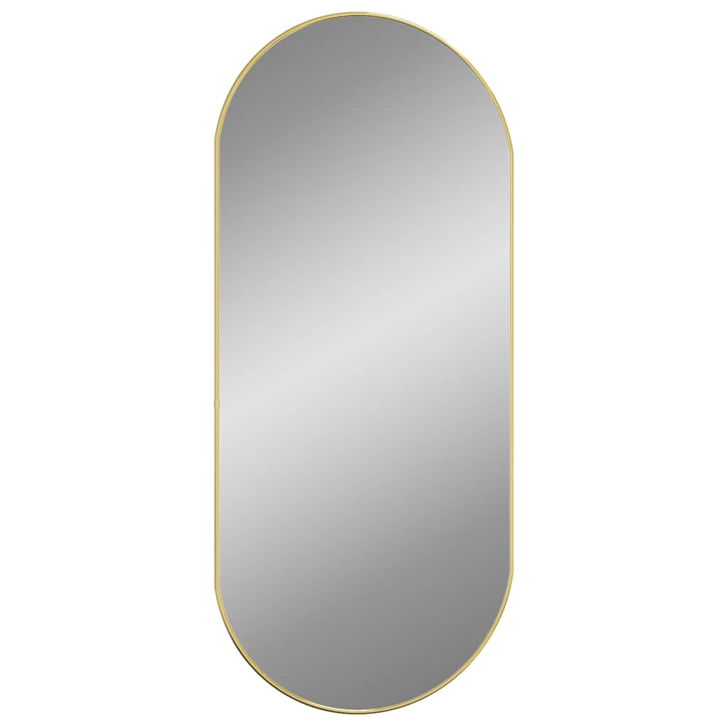 Vidaxl Wall Mirror 100x45 cm oválné zlaté barvy