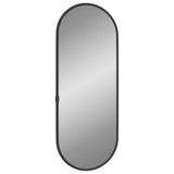 Miroir mural vidaxl 40x15 cm noir ovale