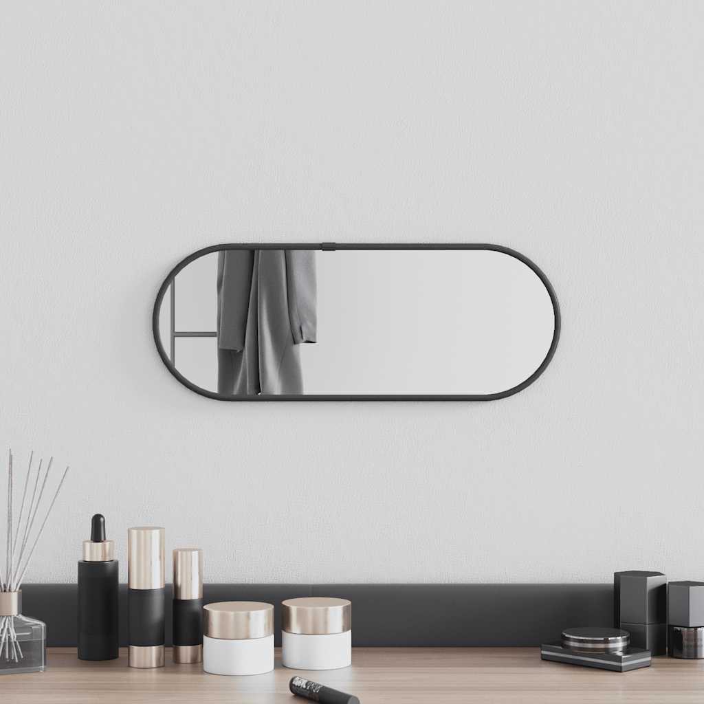 Vidaxl Wall Mirror 40x15 cm ovál černá