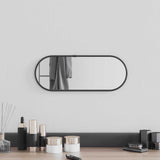 Miroir mural vidaxl 40x15 cm noir ovale