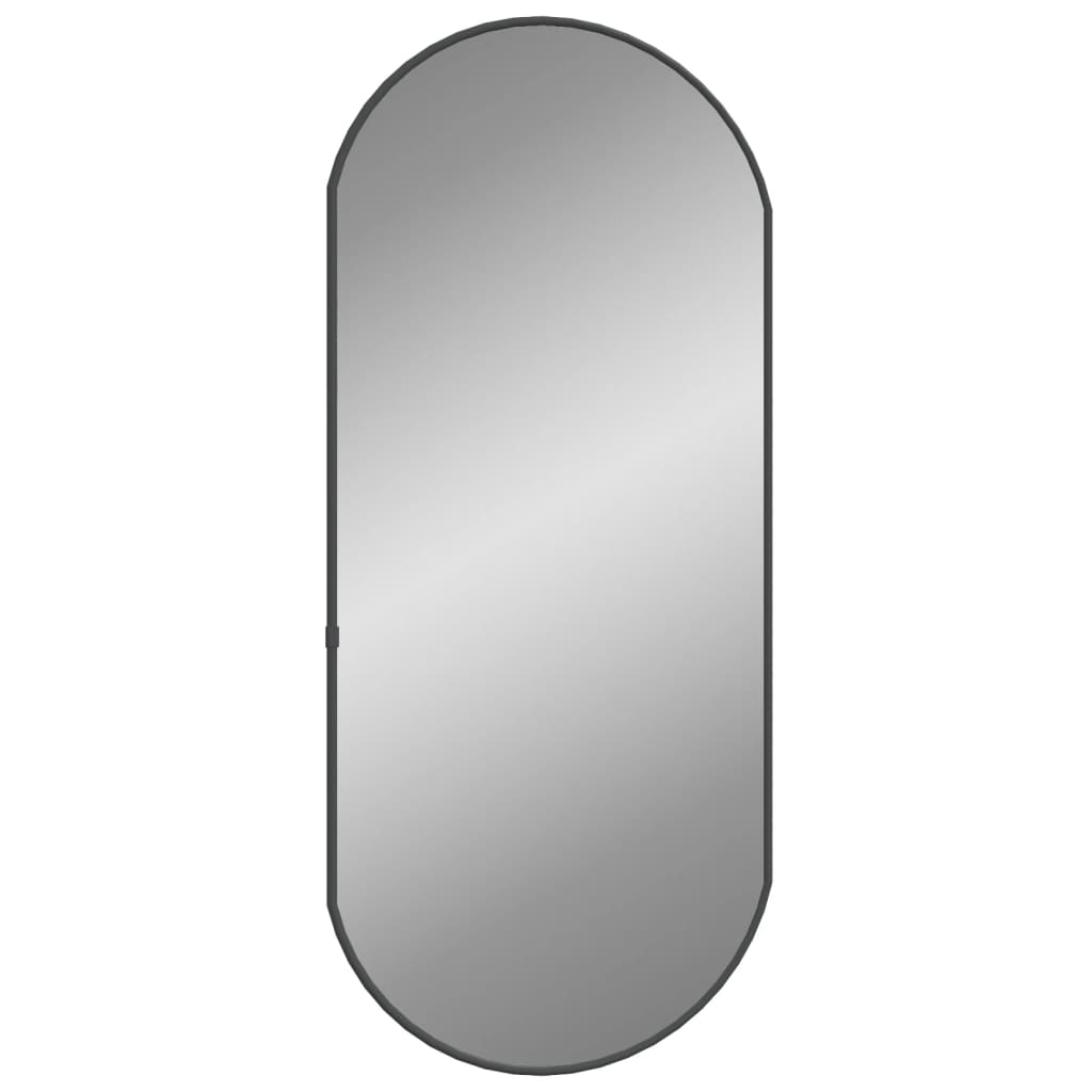 Vidaxl Wall Mirror 70x30 cm ovál černá