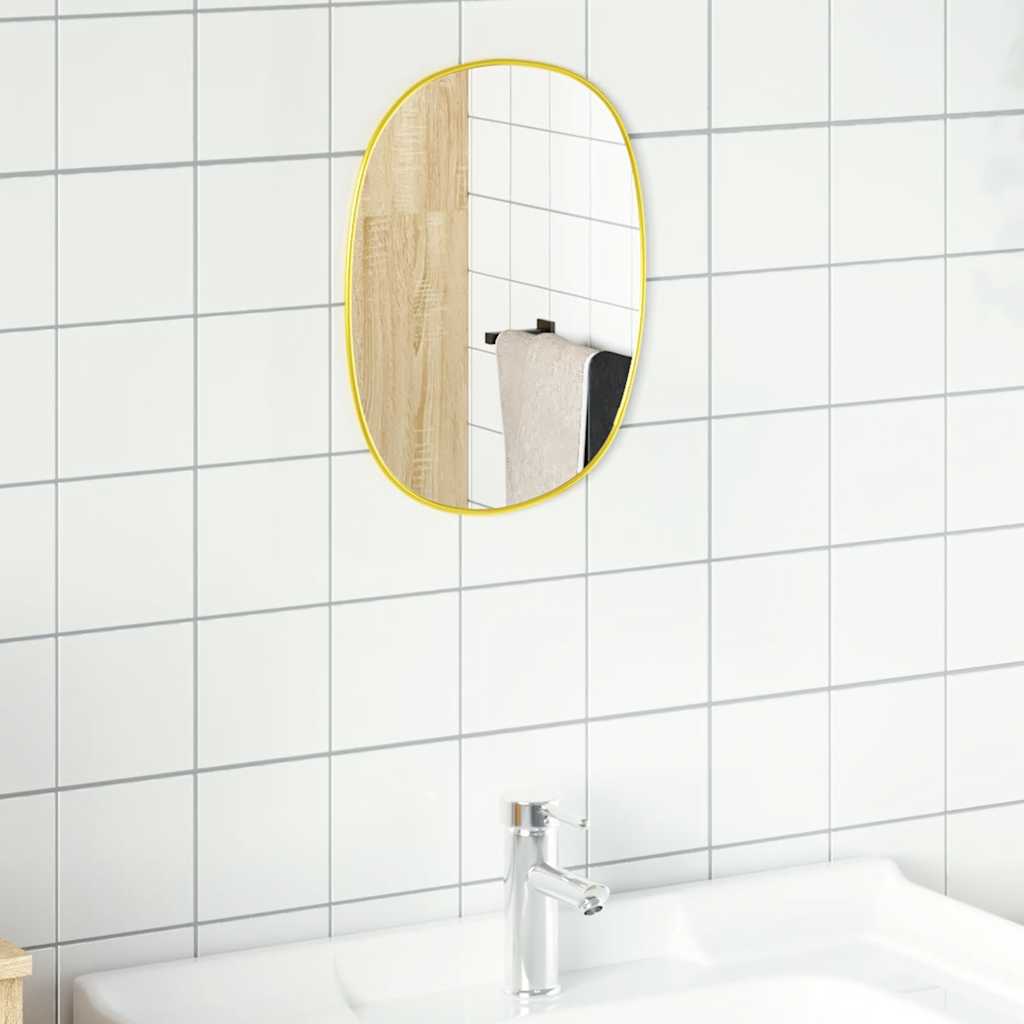 VidaXL wall mirror 30x25 cm gold colored