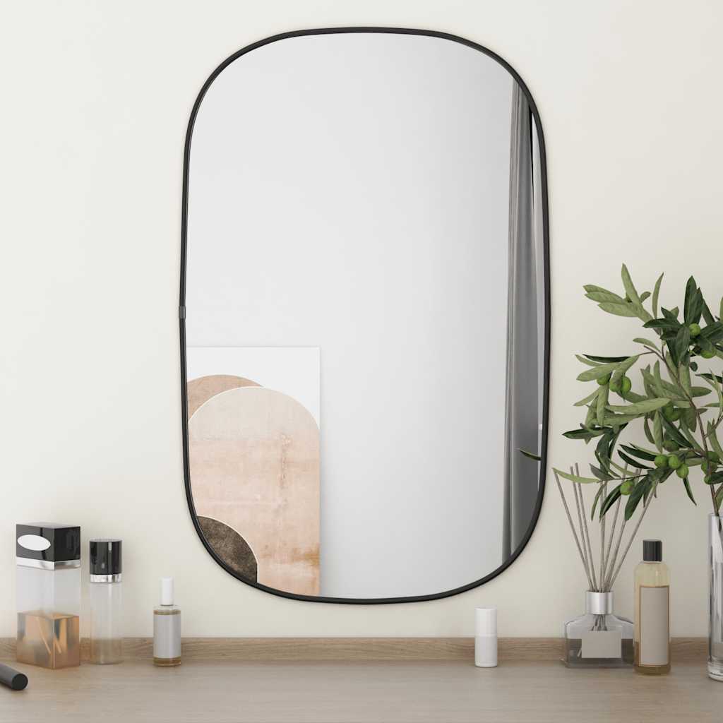 Vidaxl Wall Mirror 70x45 cm černá