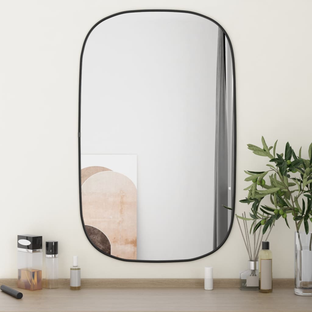 Vidaxl Wall Mirror 80x50 cm sort