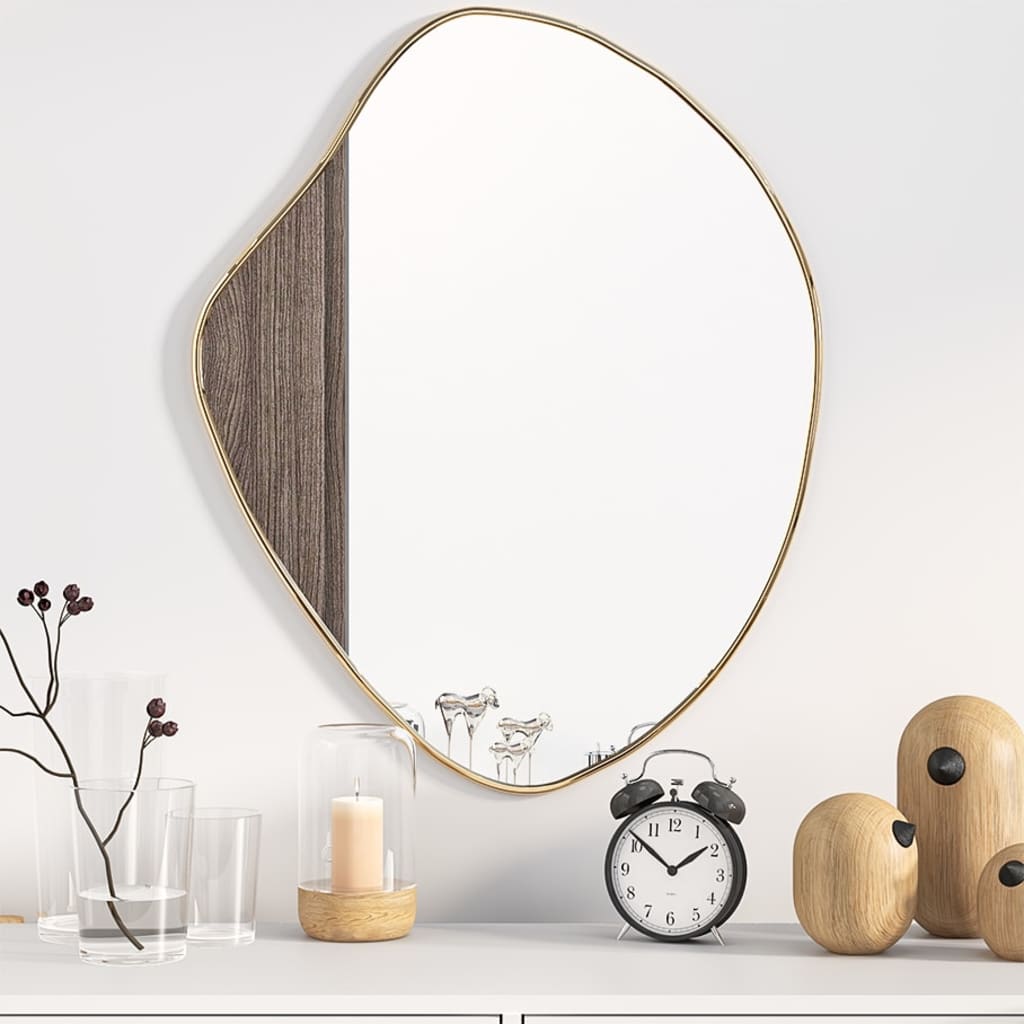 Vidaxl Wall Mirror 60x50 cm guldfarvet