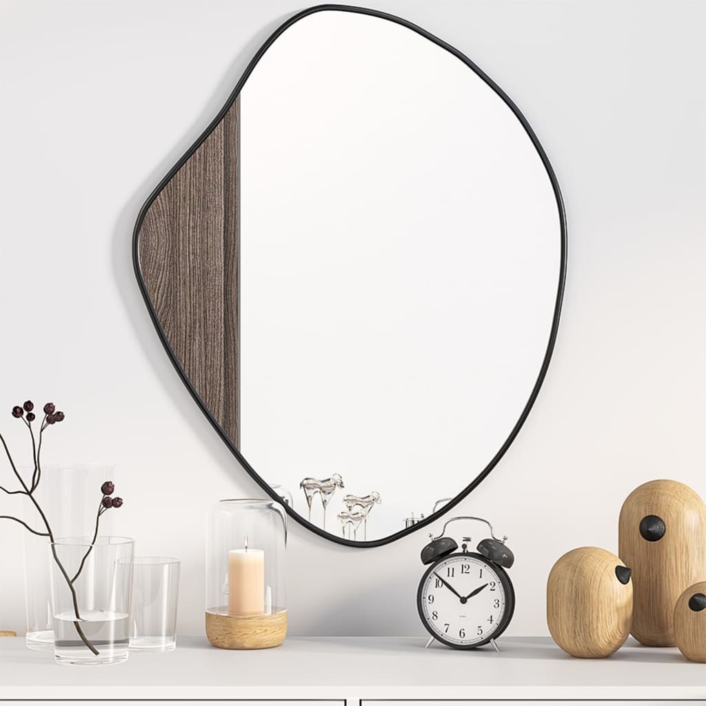 Vidaxl Wall Mirror 60x50 cm černá