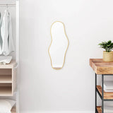 Vidaxl Wall Mirror 60x25 cm zlaté barvy