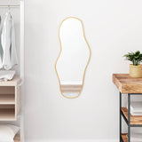 Vidaxl Wall Mirror 80x35 cm złota