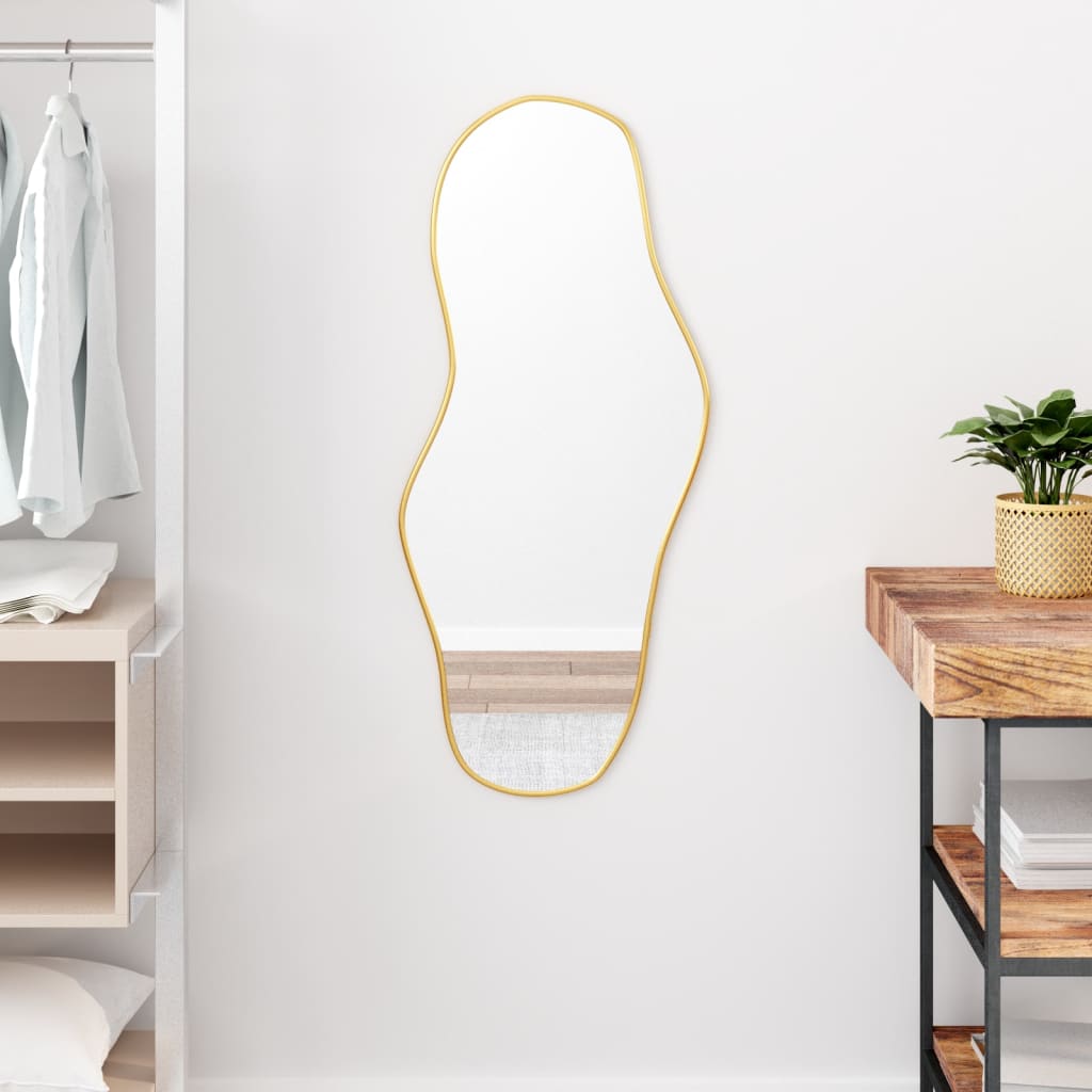 Vidaxl Wall Mirror 90x40 cm złota