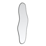 Vidaxl Wall Mirror 80x35 cm černá