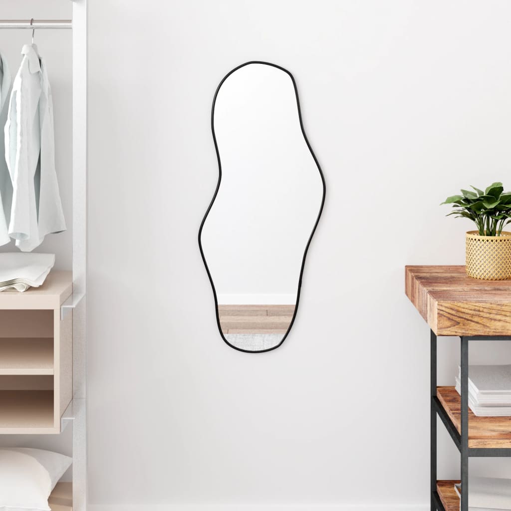 Vidaxl Wall Mirror 80x35 cm černá