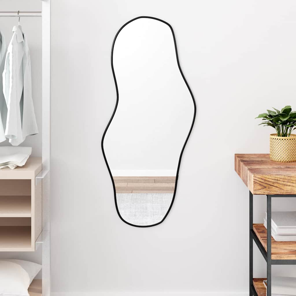 Vidaxl Wall Mirror 100x45 cm černá