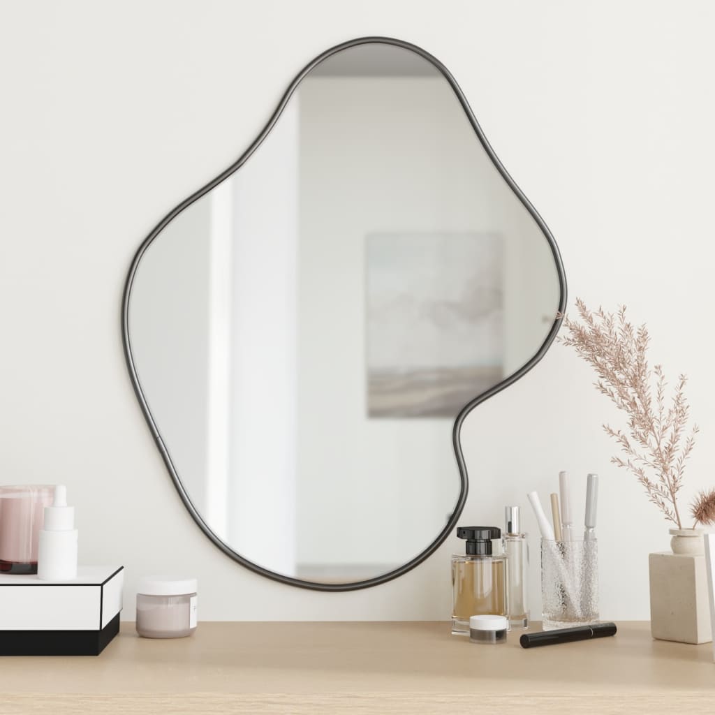 Vidaxl Wall Mirror 60x50 cm černá