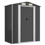 Vidaxl Garden Shed 192x108x223 cm galvaniseret stål antracit -farvet