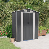 Vidaxl Garden Shed 192x108x223 cm galvaniseret stål antracit -farvet