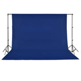 VidaXL Achtergrond zonder standaard chromakey 500x300 cm katoen blauw