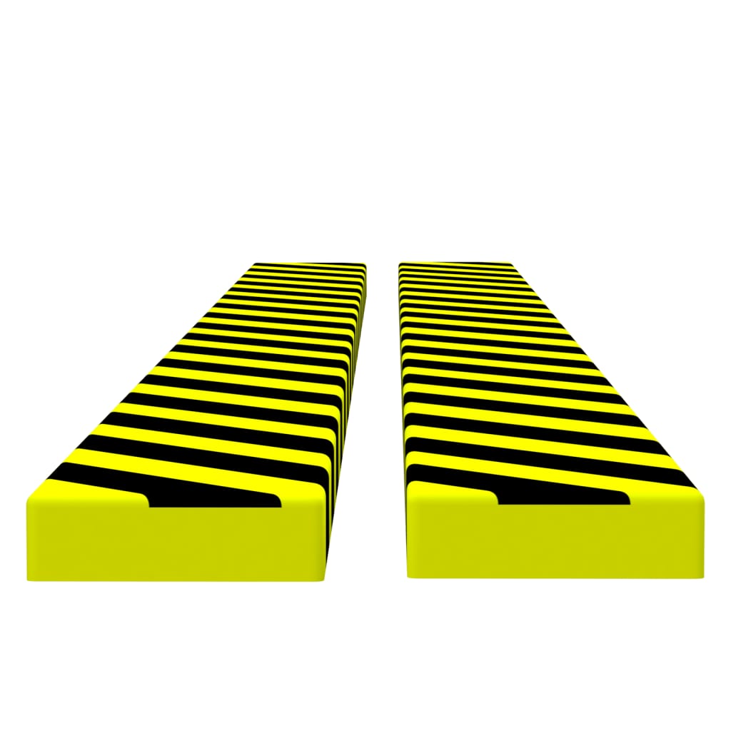 Vidaxl Corner protectors 2 pcs 6x2x101.5 cm PU yellow and black