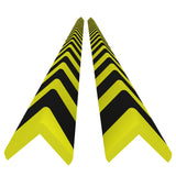 VidaXL Corner protectors 2 st 4.5x4.5x104 cm PU yellow and black