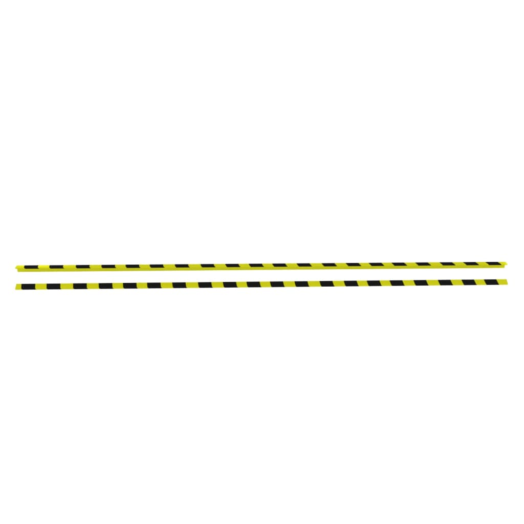 VidaXL Corner protectors 2 st 4.5x4.5x104 cm PU yellow and black