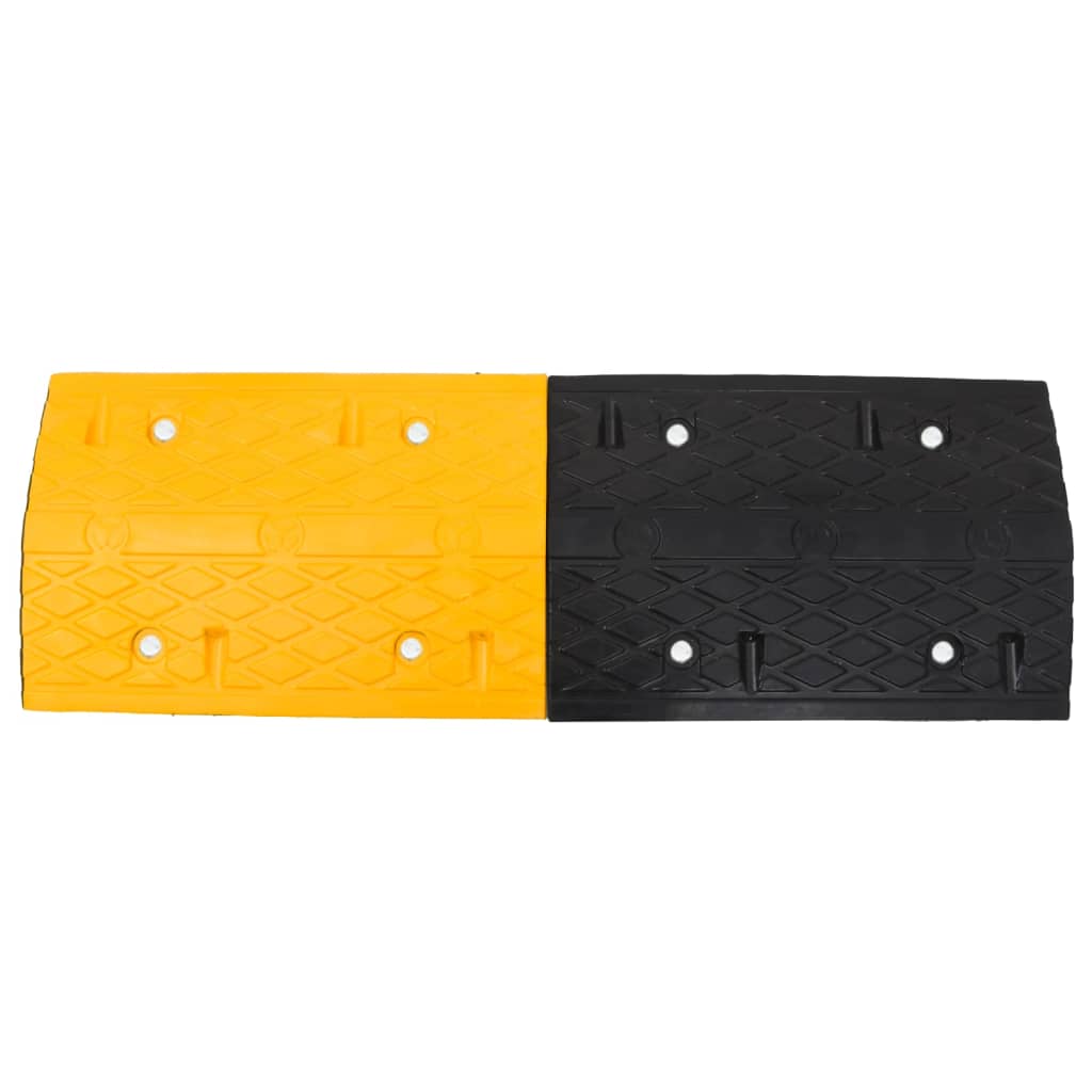 Seuil de vitesse vidaxl 97x32.5x4 jaune et noir